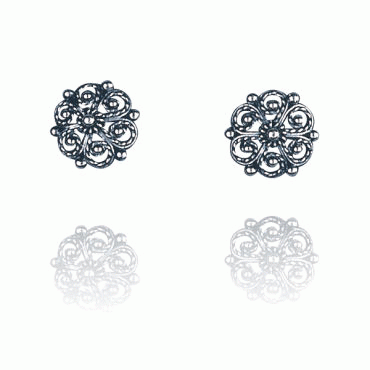 Earring No. 2, oxidized