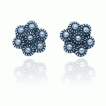 Earring No. 29, oxidized