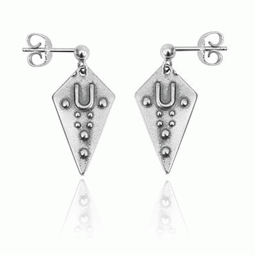 Earring No. 30, oxidized