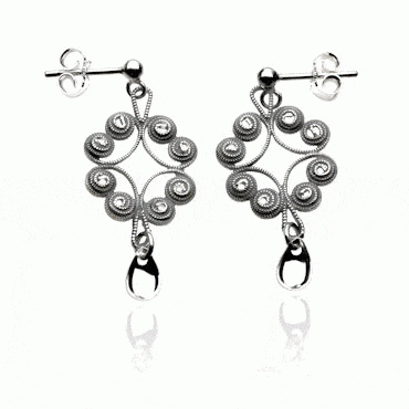 Earring No. 31, oxidized