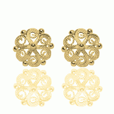 Earring No. 4 gold plated