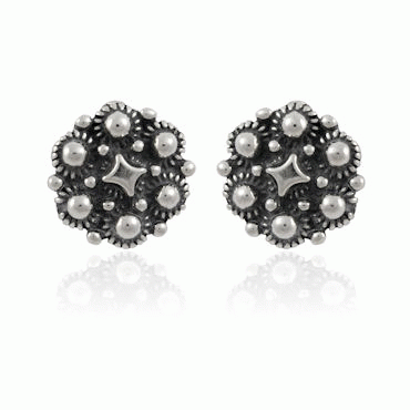 Earring No. 73, oxidized