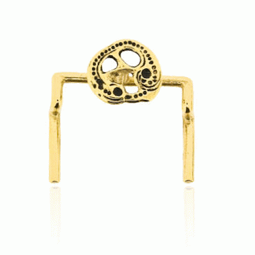 Suspension for knife and key old gold plated