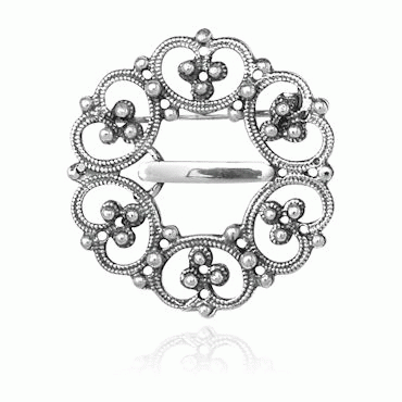 Rose sølje No. 3 children, oxidized