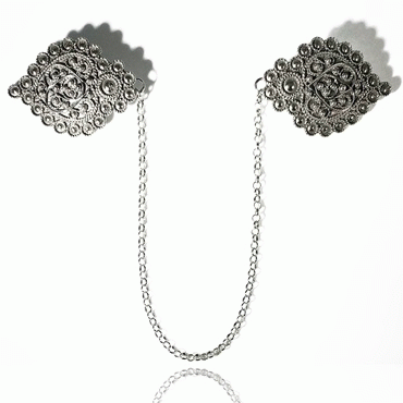 Shawl attachement No. 20, oxidized