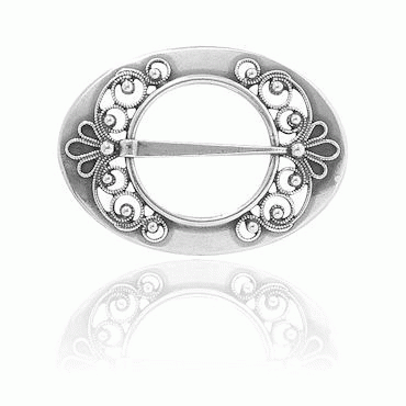 Shawl attachement No. 4, oxidized