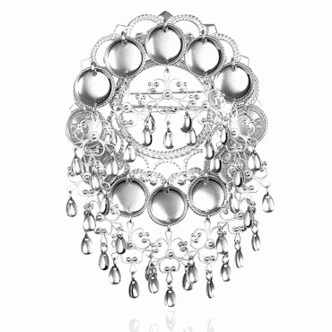 Dish Brooch No. 9 light