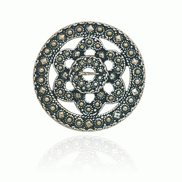 Serpents brooch children old gold plated