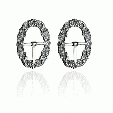 Shoe buckles Nordland, oxidized