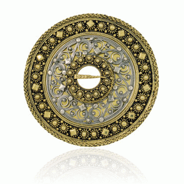 Trandeimsølje No. 2 old gold-plated and, oxidized