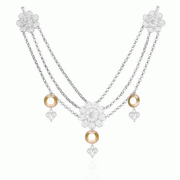 Chest chain No. 2, gilded and gold plated