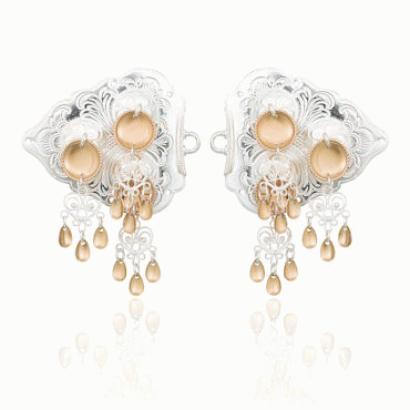 Chest chain fasteners No. 1, gilded and gold plated