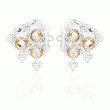 Chest chain fasteners No. 2, gilded and gold plated