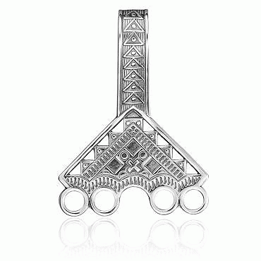 Bag fasteners No. 1, oxidized