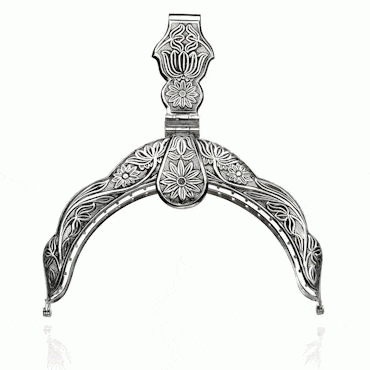 purse clasp Nordland No. 1 stain, oxidized