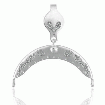 purse clasp No. 21 spot, oxidized