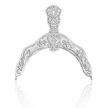 purse clasp No. 3 Silver-plated light