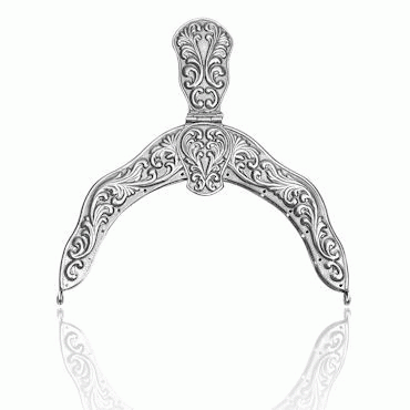 purse clasp No. 3 spot, oxidized