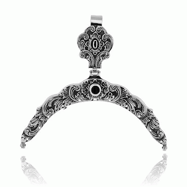 purse clasp No. 8 brass, oxidized