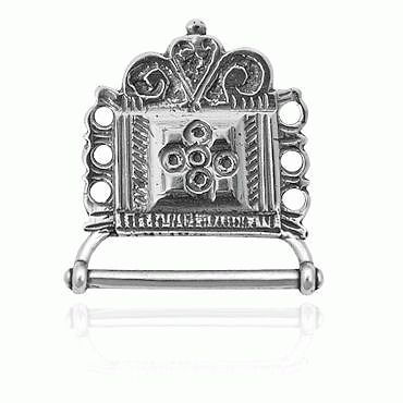 Purse plaque No. 11, oxidized