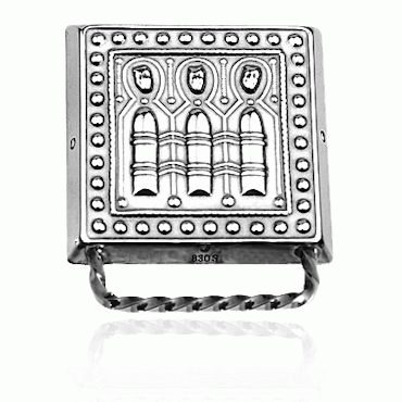 Purse plaque No. 15, oxidized