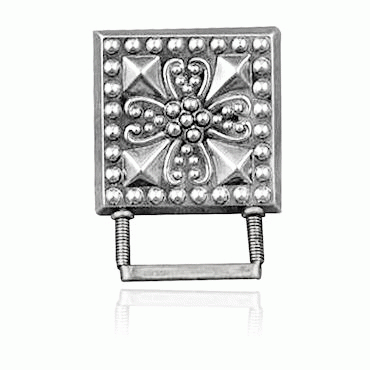 Purse plaque No. 16, oxidized