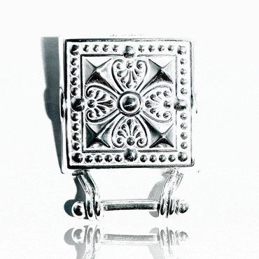 Purse plaque No. 29, gilded short hempe