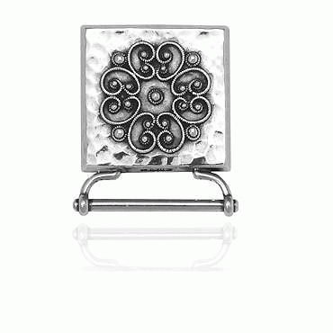 Purse plaque No. 7, oxidized