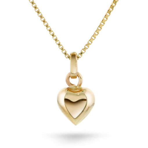 Jewelry in gold heart