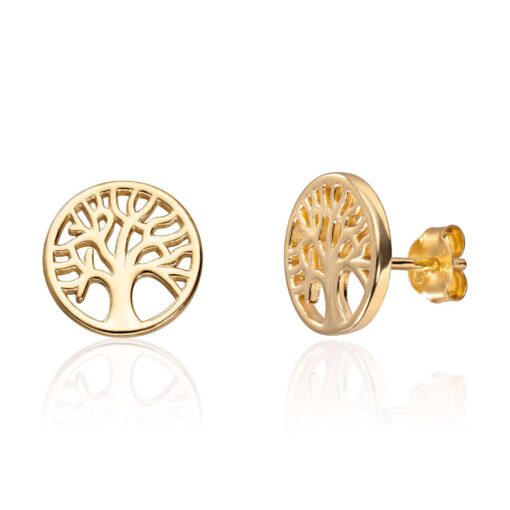 Earrings Tree of Life in silver plated