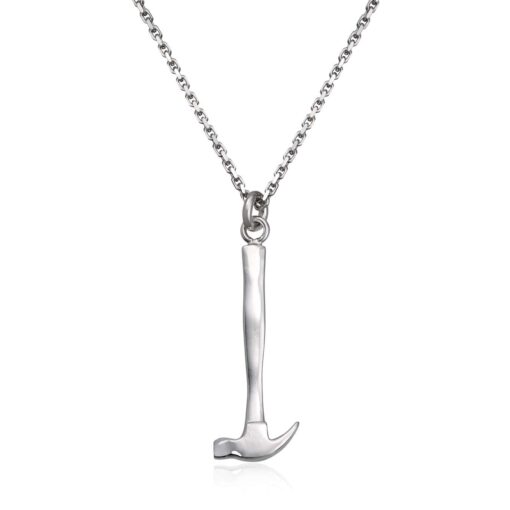 Silver pendant with hammer