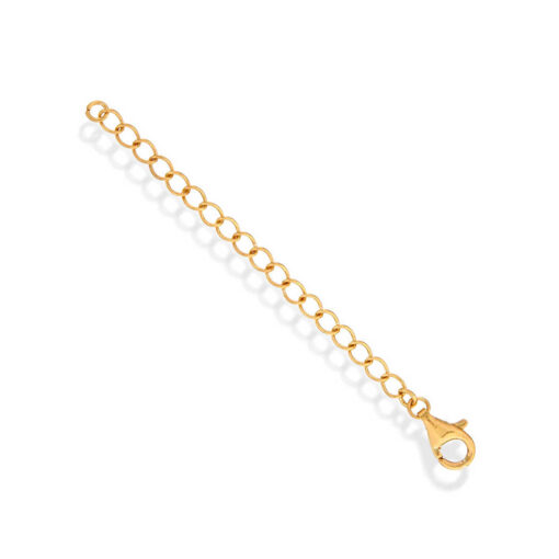 Chain extender in gold-plated silver 2.8 m