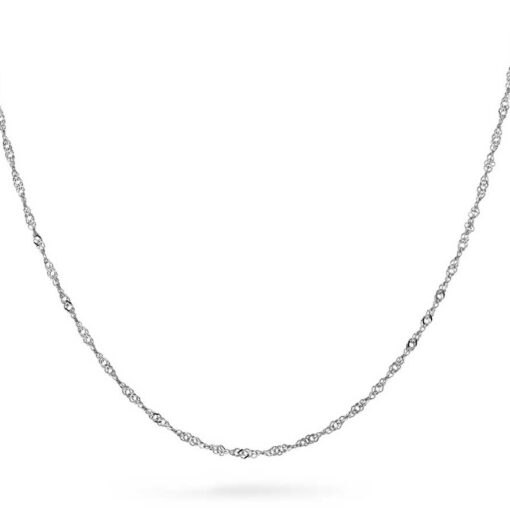 Singapore chain in silver 1.2 mm 50 cm