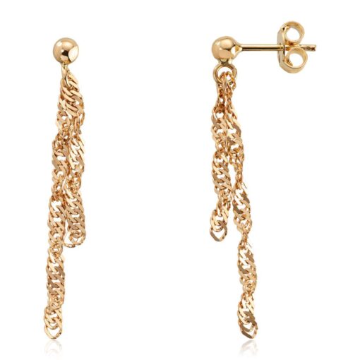 Earrings singapore 2.2 mm 585