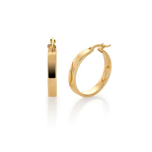 Classic earrings in gold 4x13mm